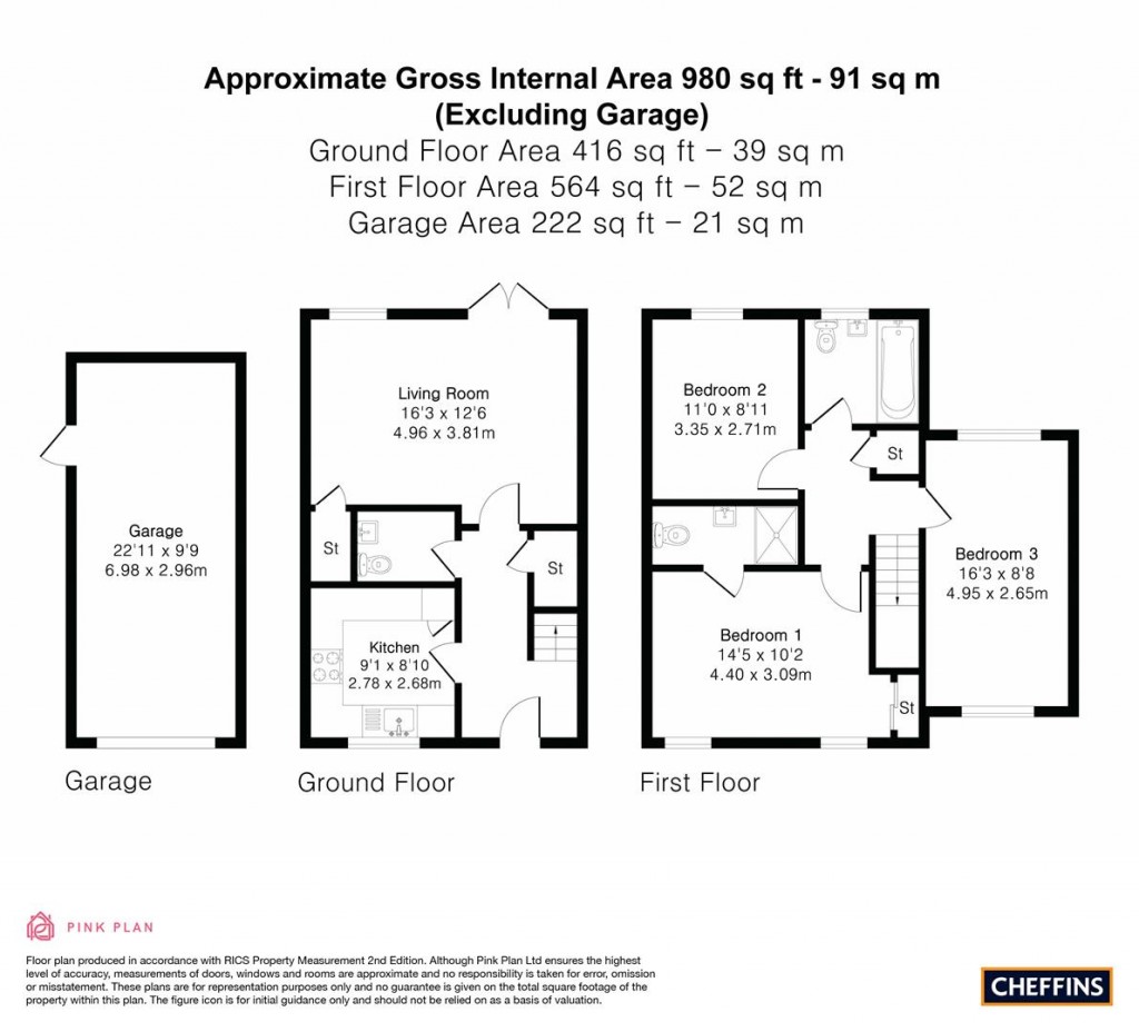 Floorplans For Strachey Close, Saffron Walden