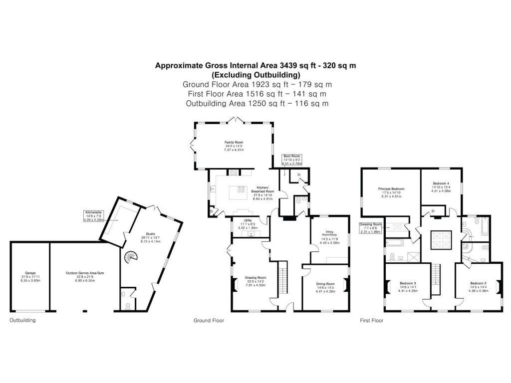 Floorplans For Caxton End, Bourn, Cambridge