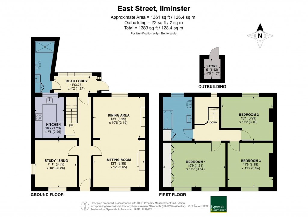 Floorplans For East Street, Ilminster, Somerset