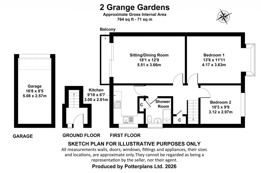 Floorplans For Grange Gardens, Bembridge