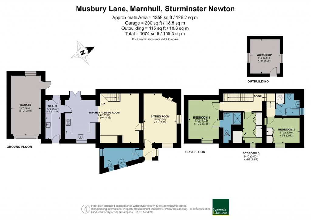 Floorplans For Musbury Lane, Marnhull, Dorset