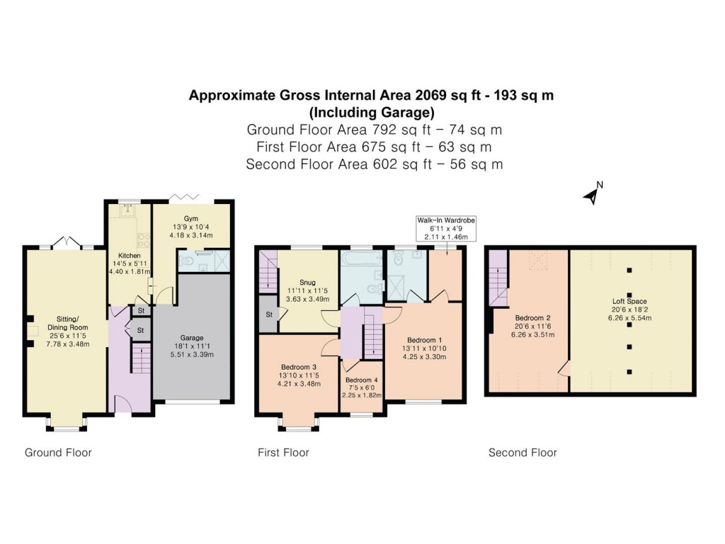Floorplans For Peppard Lane, Henley-On-Thames