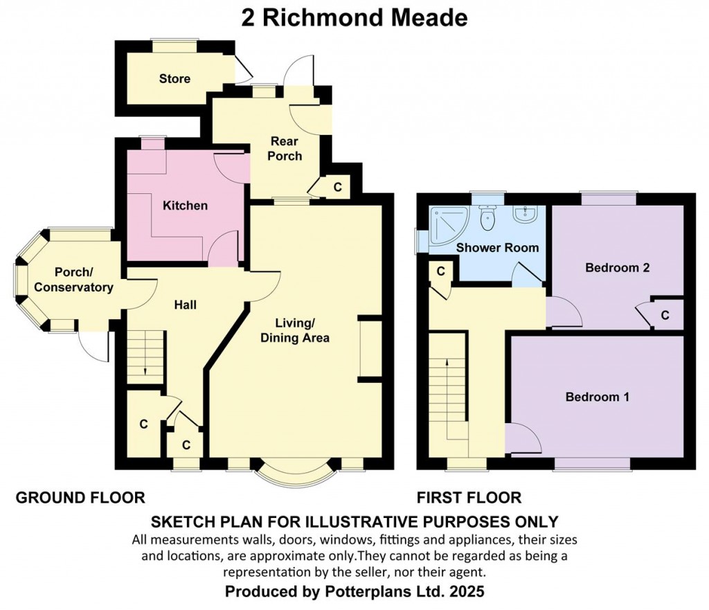 Floorplans For Richmond Meade, Freshwater, Isle of Wight