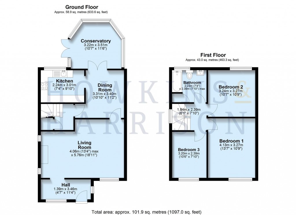 Floorplans For Malvern Crescent, Ashby-De-La-Zouch, LE65