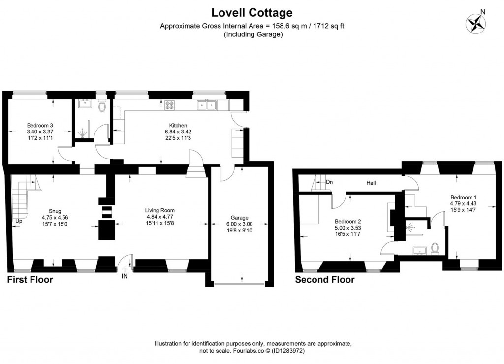 Floorplans For Old Minster Lovell, Oxfordshire