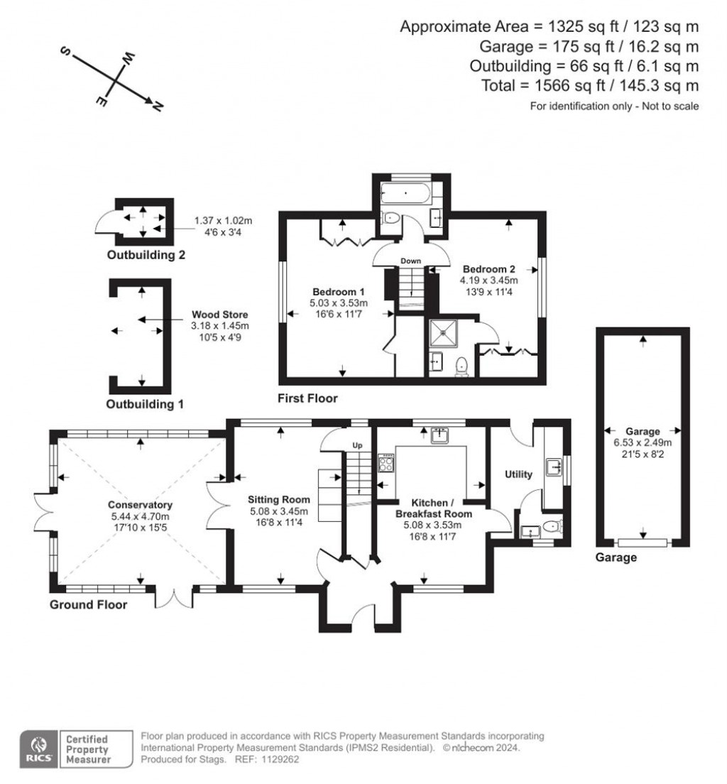 Floorplans For Holyford Cottage, Colyford