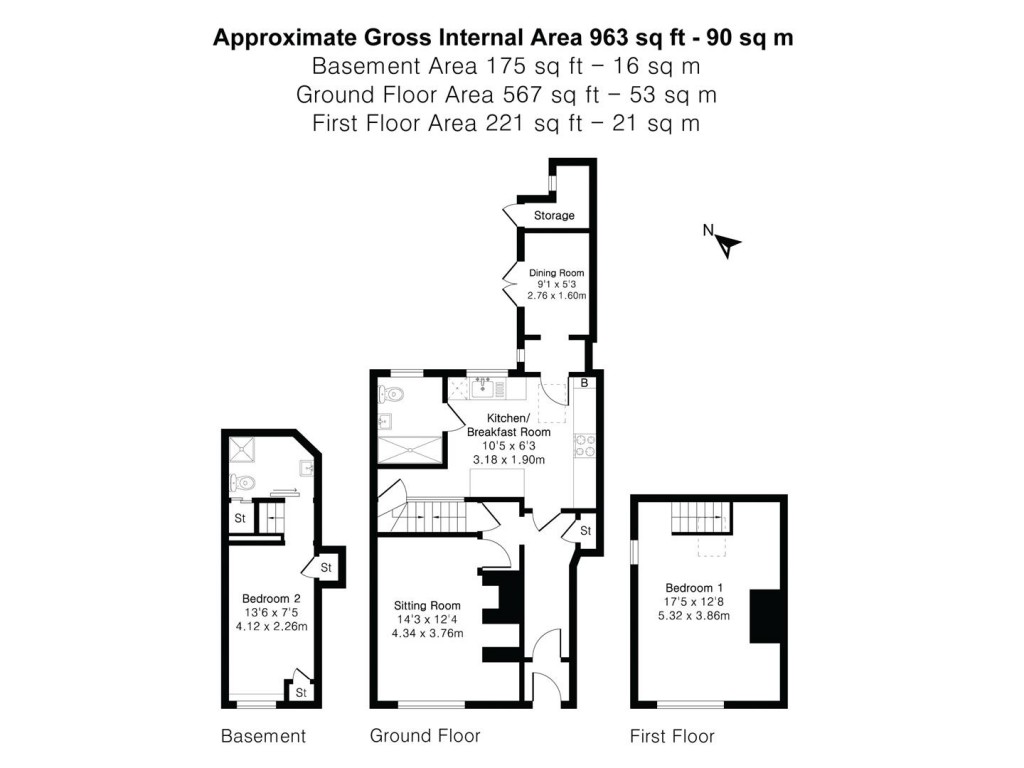 Floorplans For High Street, Saffron Walden