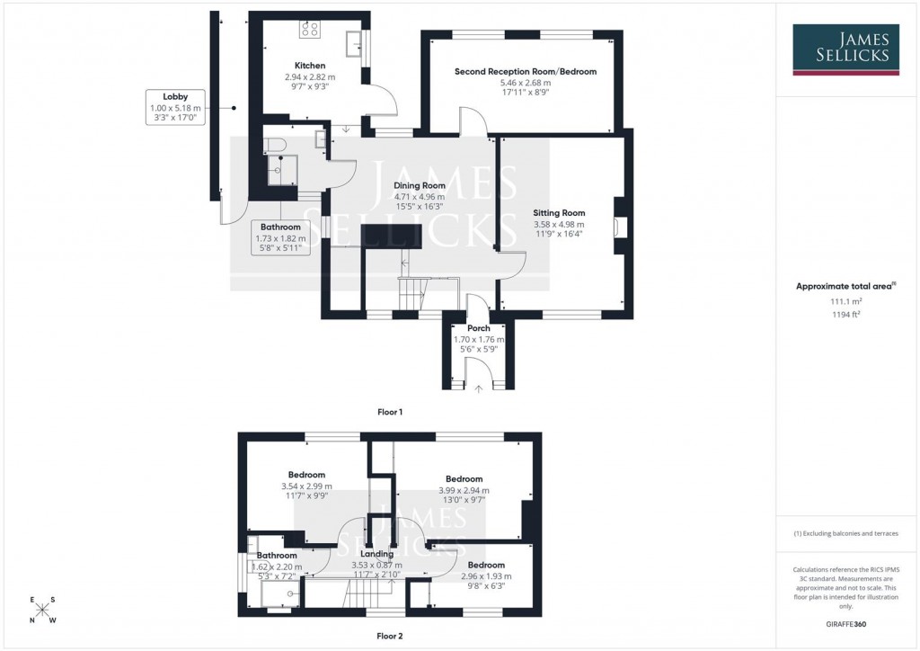 Floorplans For Windy Ridge, Lowesby, Leicestershire