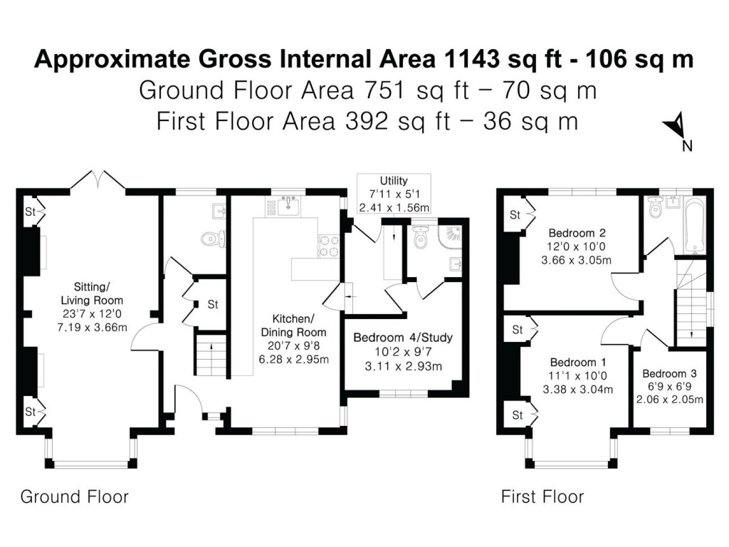 Floorplans For Plymouth Road, Totnes
