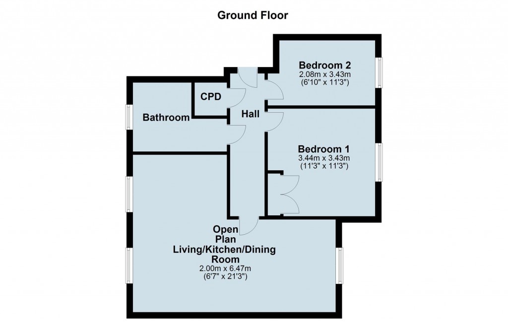 Floorplans For Longstork Road, Rugby