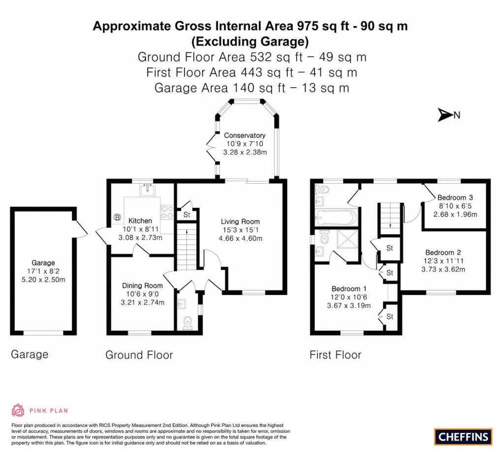 Floorplans For Monarch Close, Haverhill