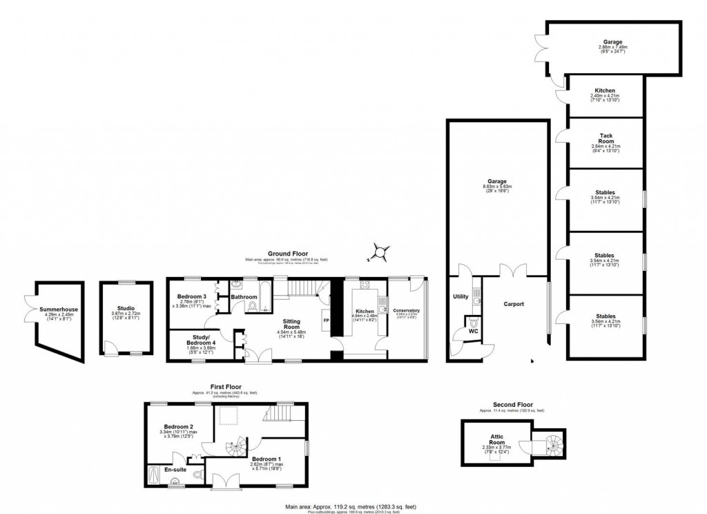Floorplans For East Allington, Totnes