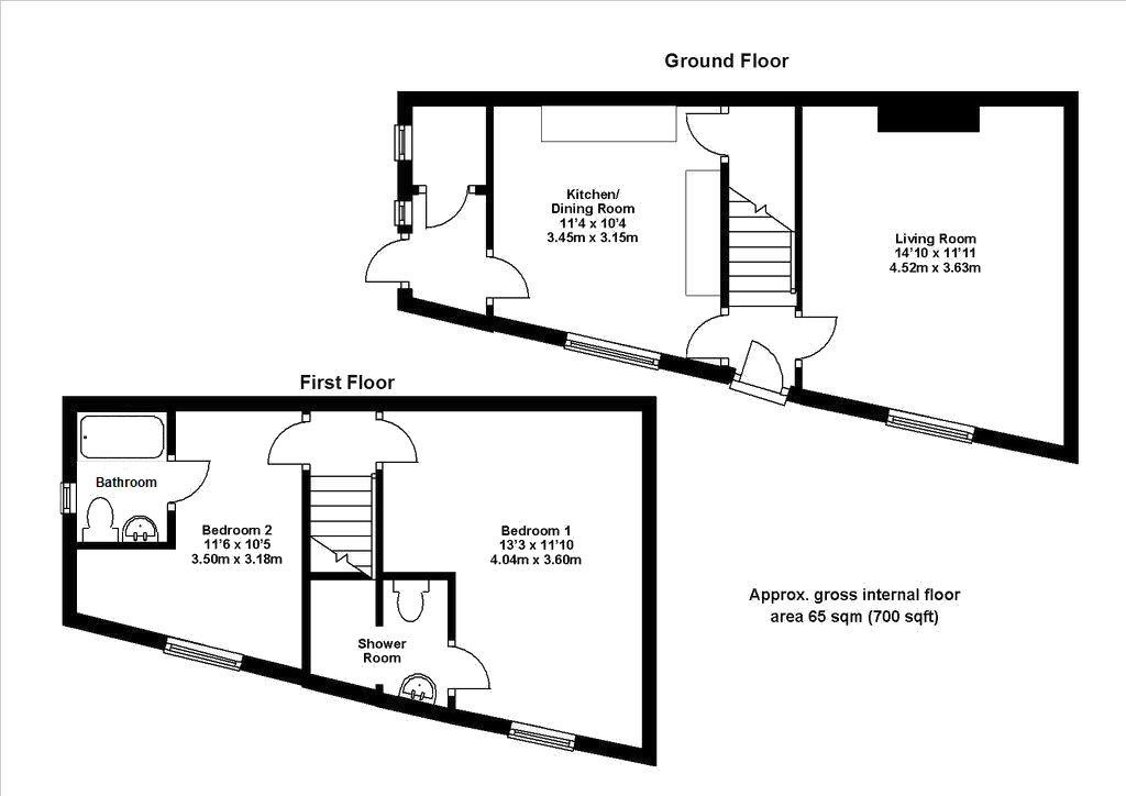 Floorplans For High Street, Newport, Saffron Walden