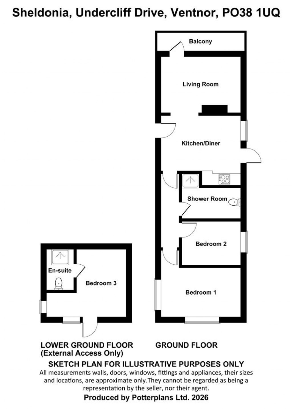 Floorplans For Undercliff Drive, Ventnor