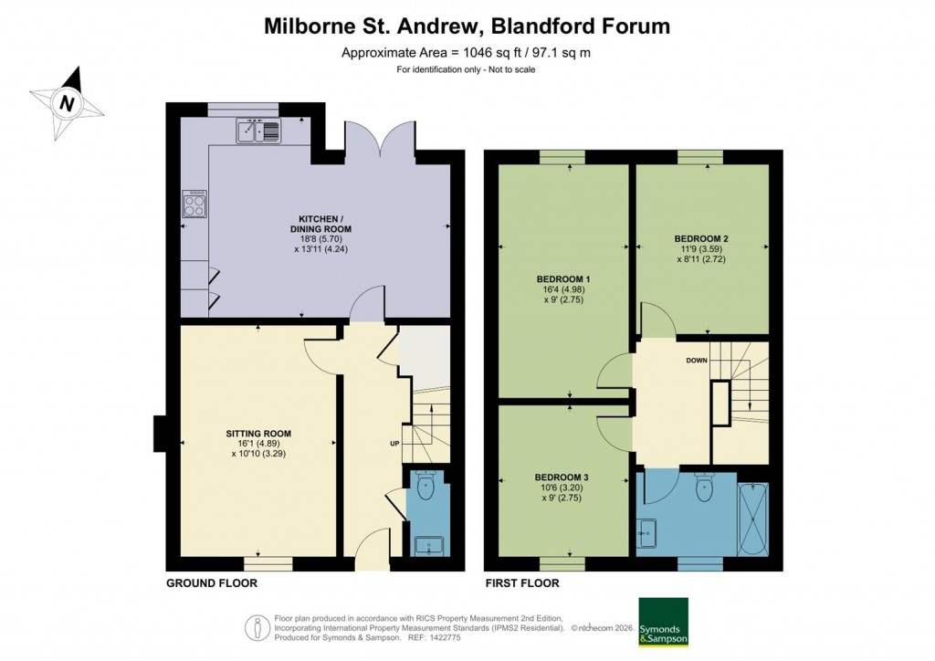 Floorplans For Fox View, Milborne St Andrew