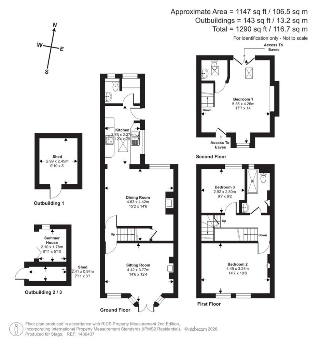 Floorplans For South Villas, Cotford St. Luke, Taunton