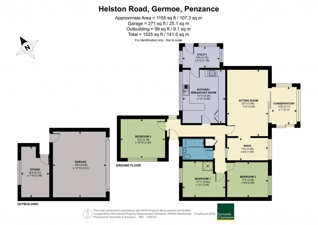 Floorplans For Helston Road, Germoe, Penzance
