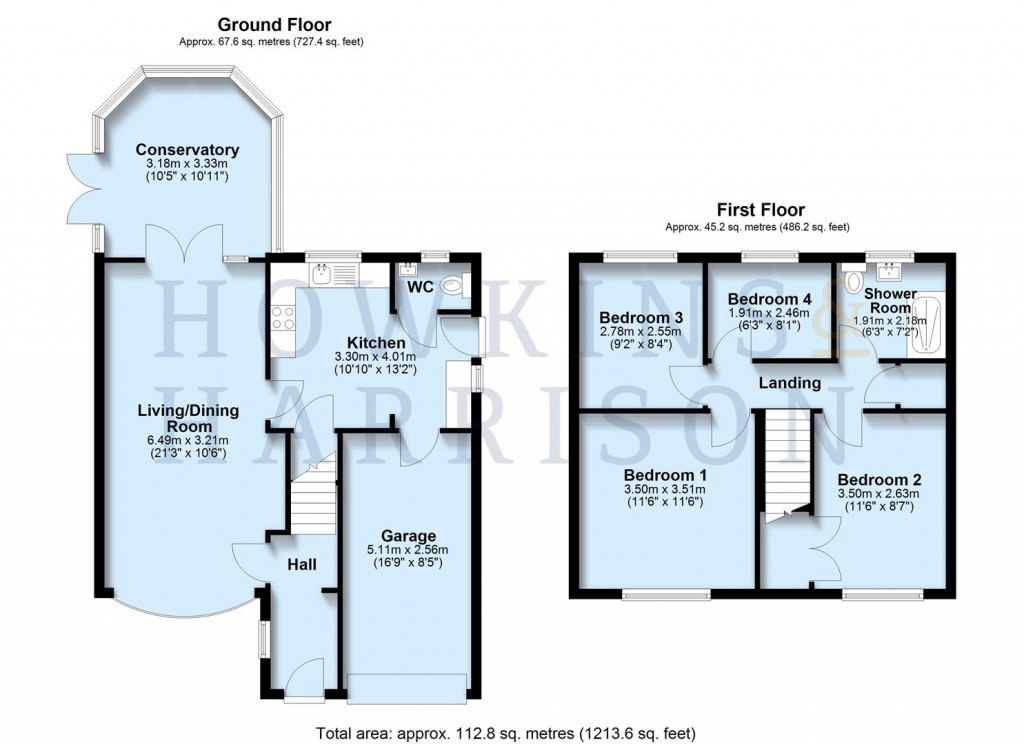 Floorplans For Uplands Road, Measham, DE12