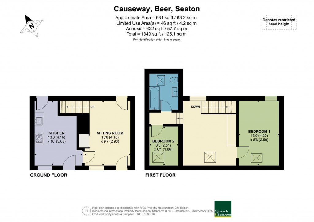 Floorplans For Causeway, Beer, Seaton