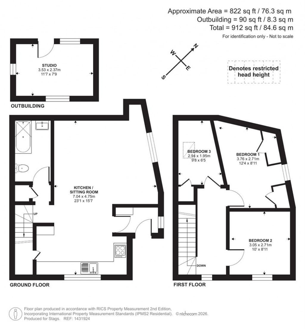 Floorplans For Higher Watchcombe Farm, Shute, Axminster