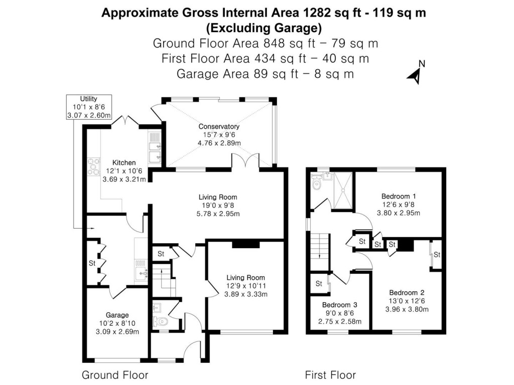 Floorplans For Peaslands Road, Saffron Walden