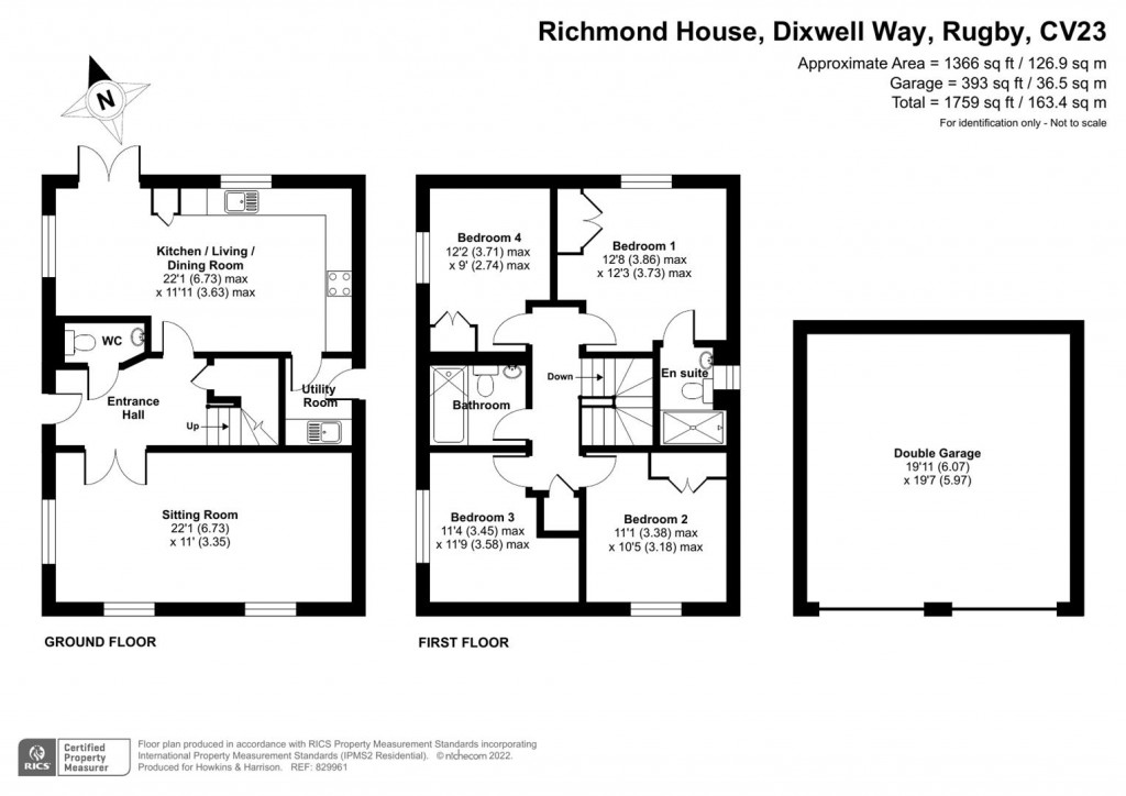 Floorplans For Dixwell Way, Rugby, CV23