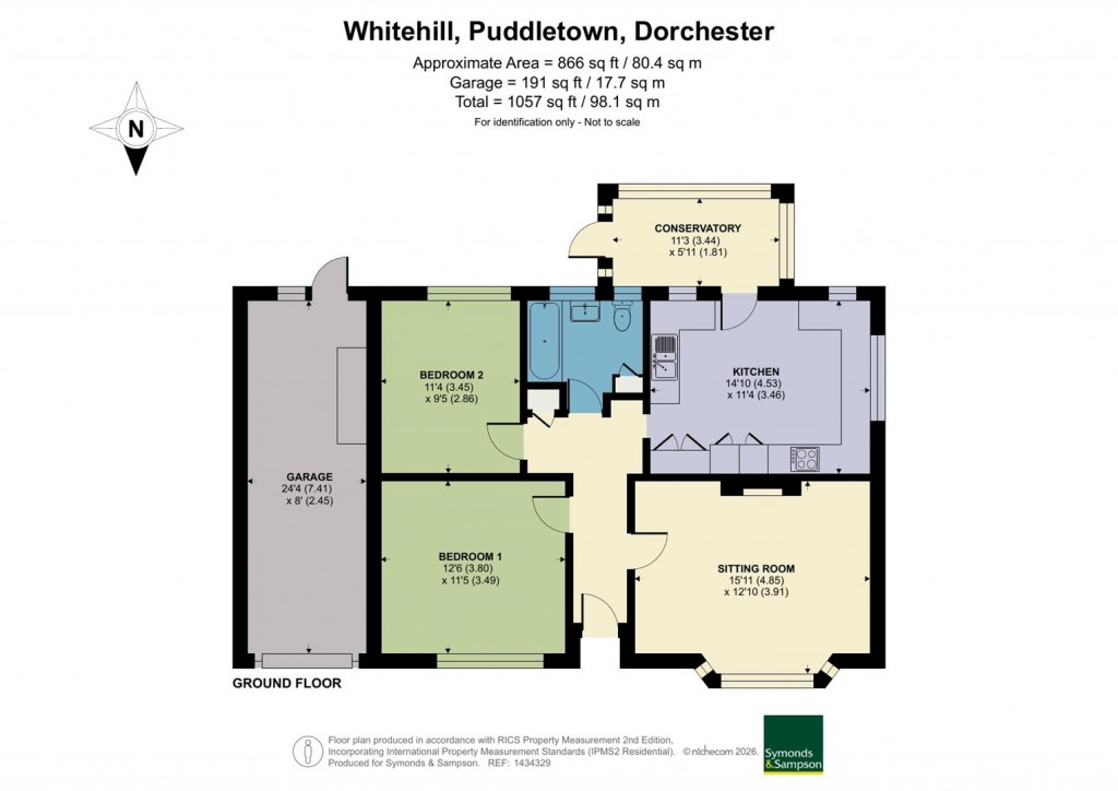 Floorplans For Whitehill, Puddletown, Dorchester