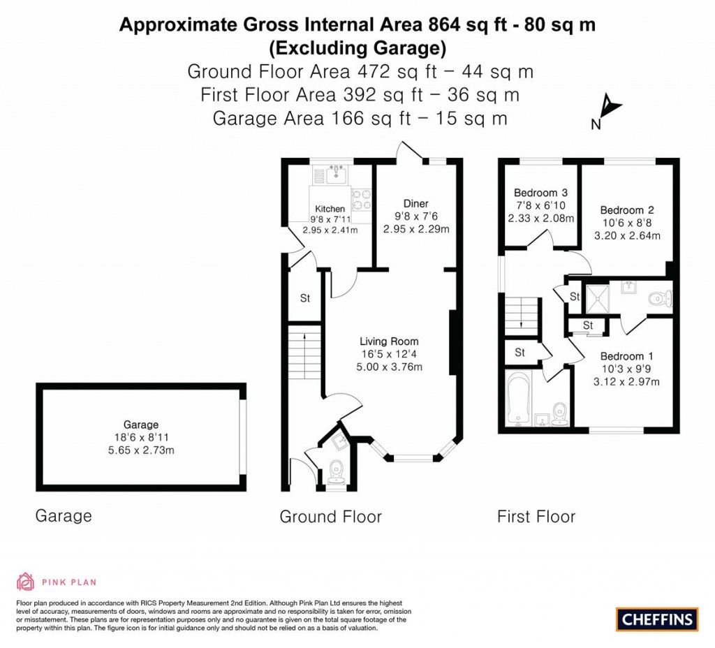 Floorplans For Masefield Way, Royston