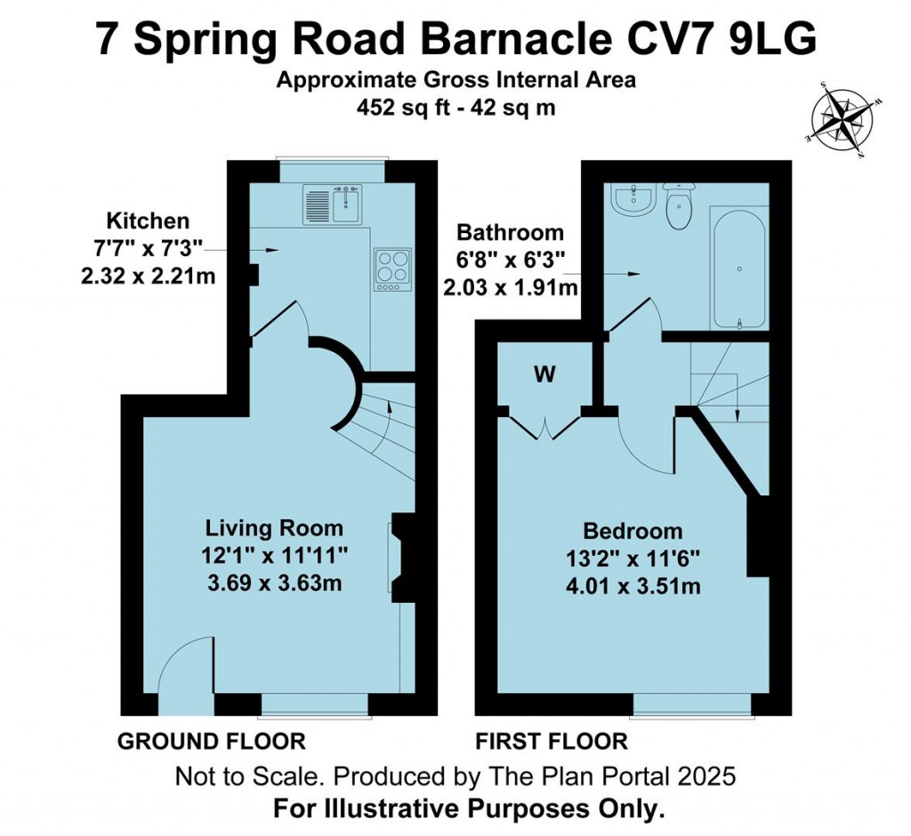 Floorplans For Spring Road, Barnacle, Coventry, CV7