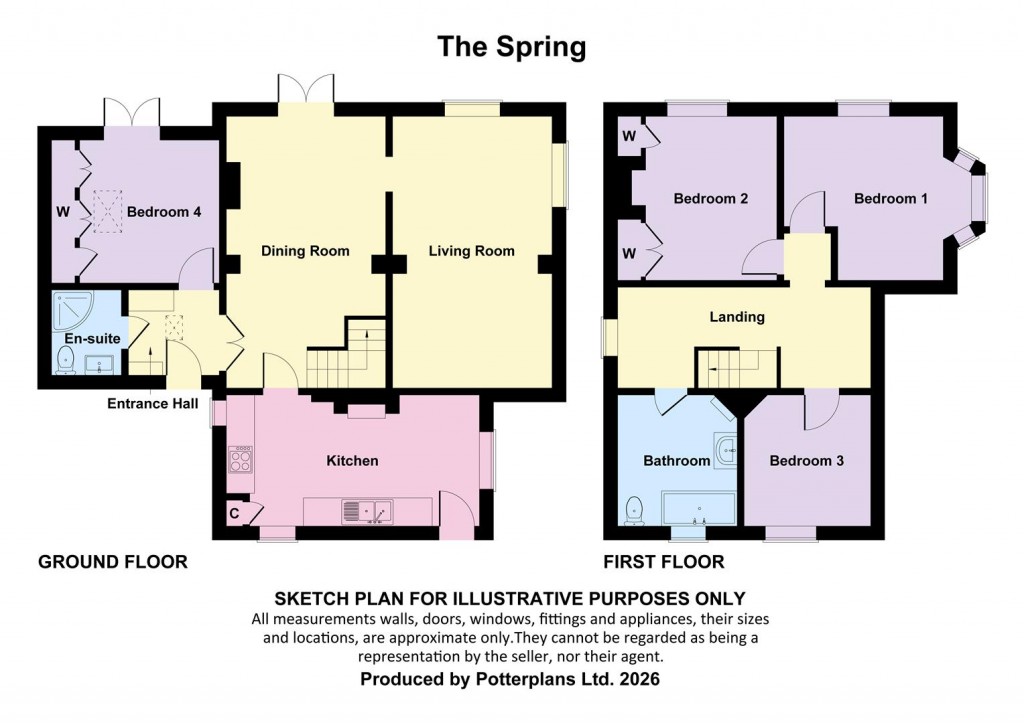 Floorplans For Totland Bay, Isle of Wight