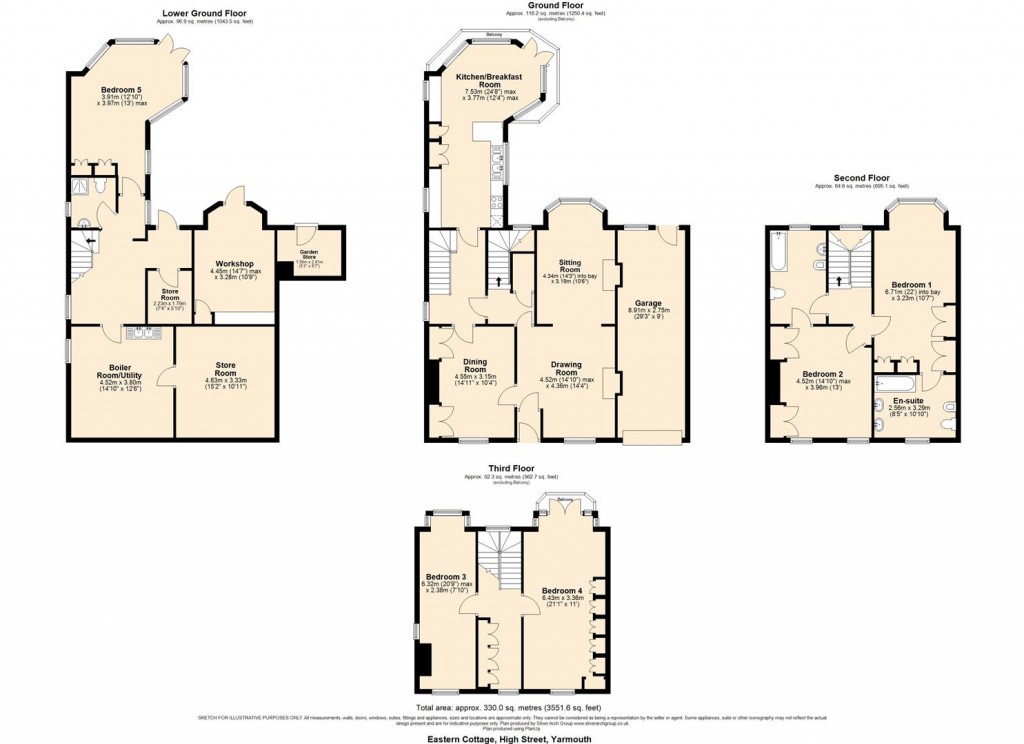 Floorplans For Yarmouth, Isle of Wight