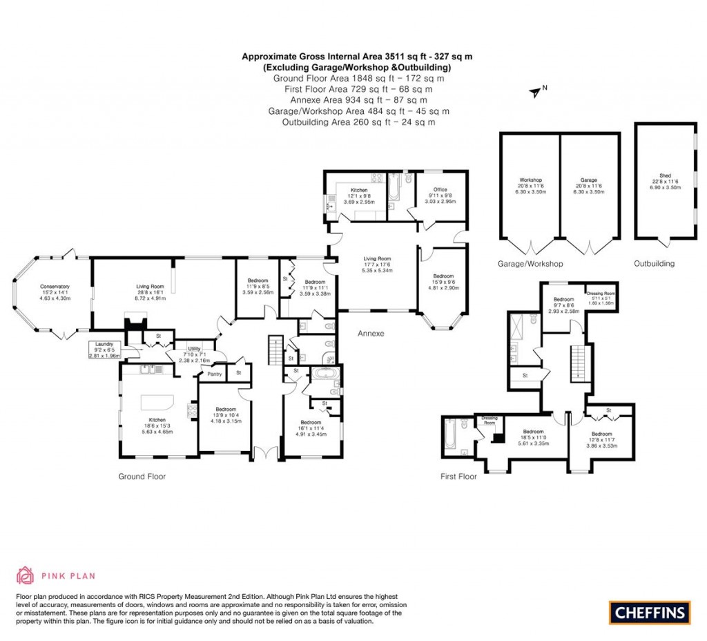 Floorplans For Stradishall Road, Hundon, Sudbury