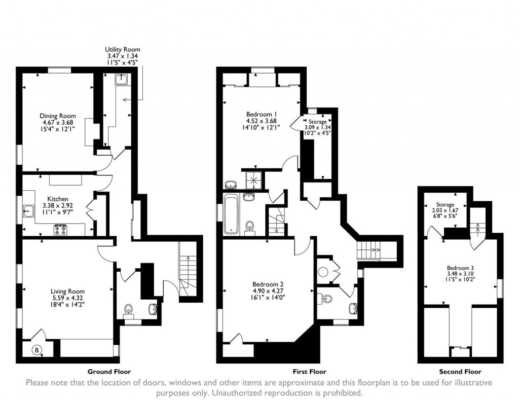 Floorplans For Alwyne Close, Oakham, Rutland