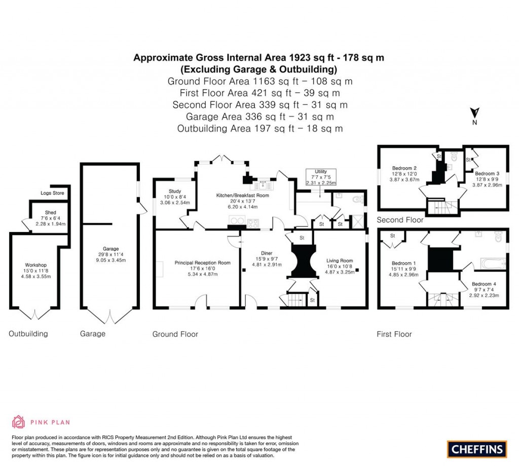 Floorplans For High Street, Barrington, Cambridge