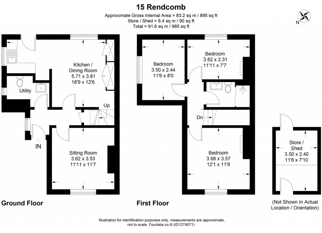 Floorplans For Rendcomb, Cirencester