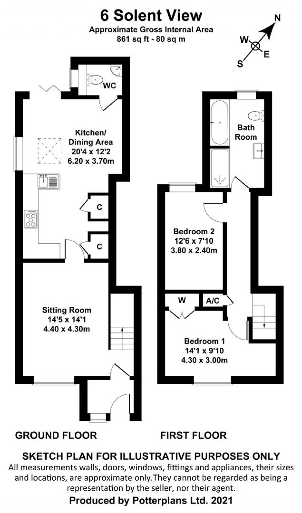 Floorplans For Bembridge, Isle Of Wight