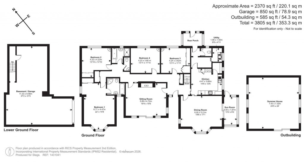 Floorplans For Dunsford, Exeter