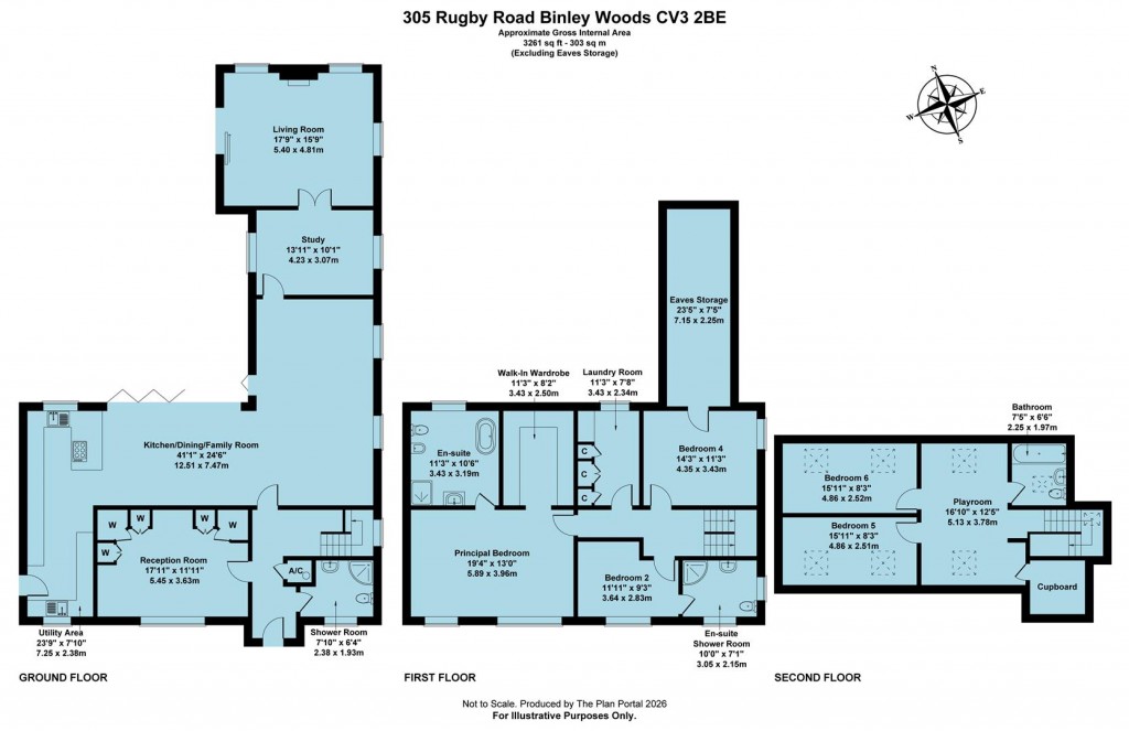 Floorplans For Rugby Road, Binley Woods, Coventry