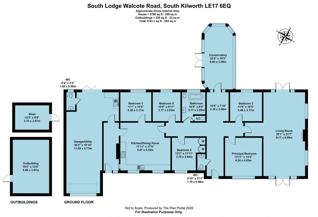 Floorplans For Walcote Road, South Kilworth, Lutterworth, LE17