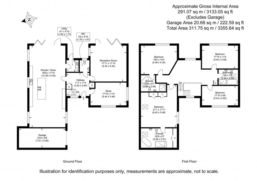 Floorplans For Old Mead Road, Henham, Bishop's Stortford