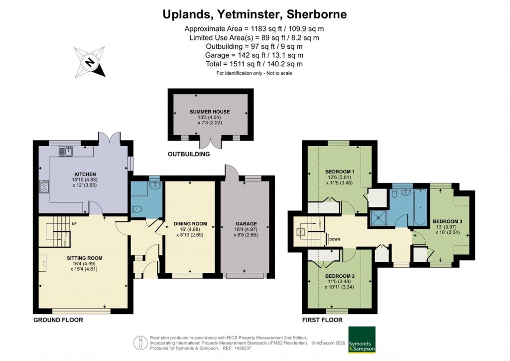Floorplans For Uplands, Yetminster, Sherborne