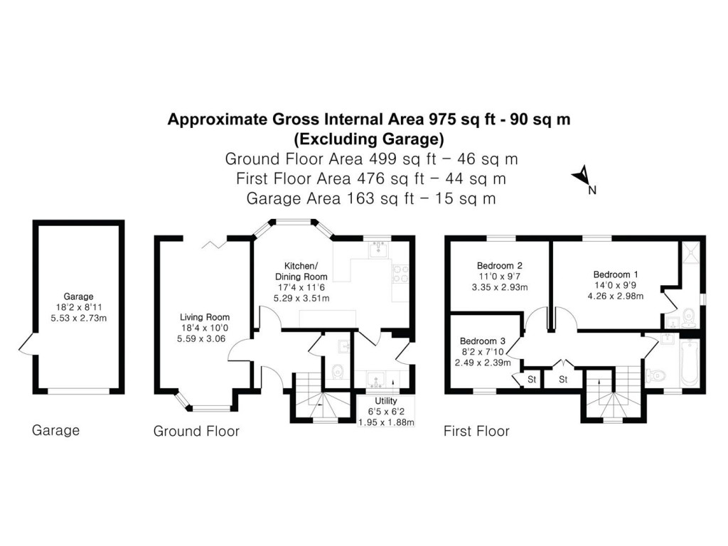 Floorplans For Leopold Walk, Cottenham, Cambridge