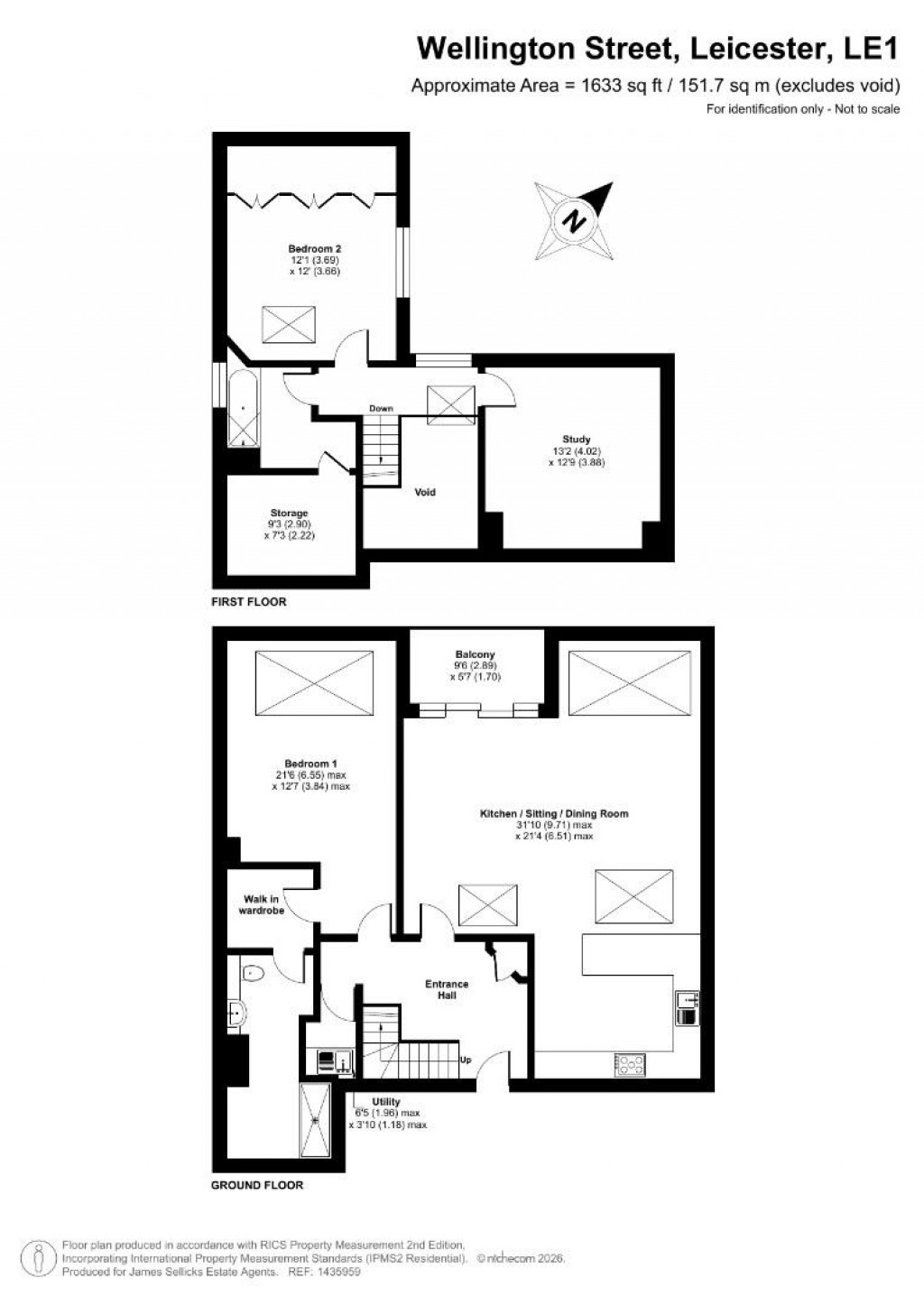 Floorplans For The Pick Building, Wellington Street, Leicester