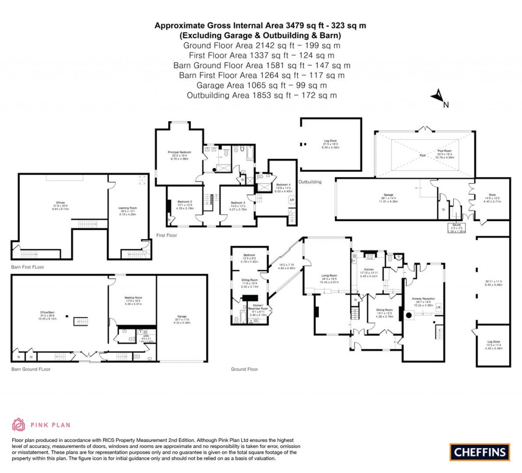 Floorplans For High Street, Longstanton, Cambridge