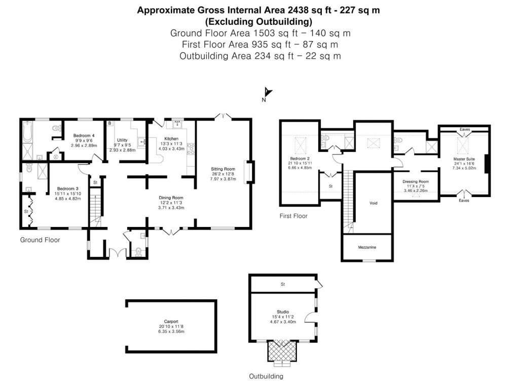Floorplans For Chollacott Lane, Tavistock