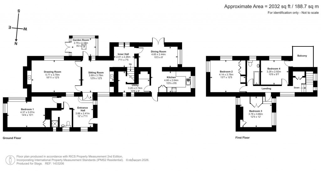 Floorplans For Sandy Park, Chagford, Newton Abbot