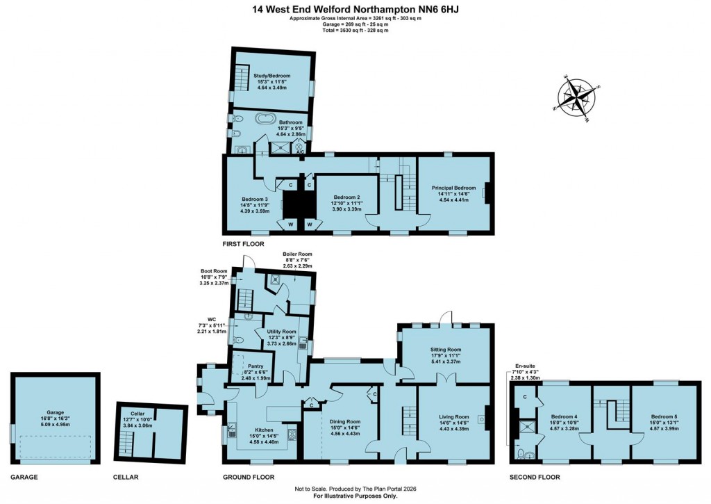 Floorplans For West End, Welford, Northampton, NN6