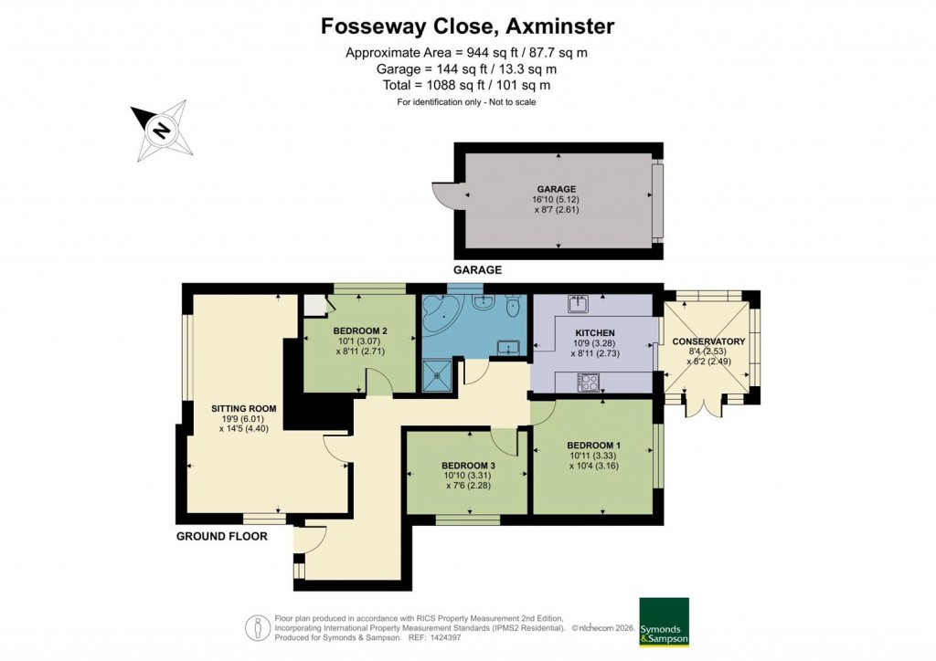 Floorplans For Fosseway Close, Axminster
