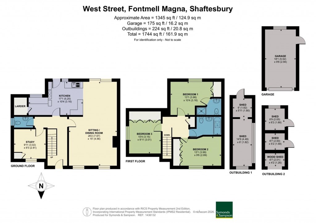Floorplans For West Street, Fontmell Magna, Shaftesbury