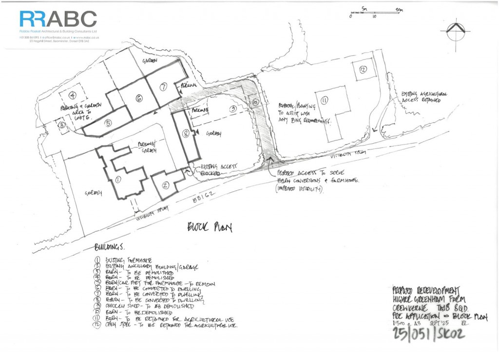 Floorplans For Part of Higher Greenham Farm, Greenham, Crewkerne
